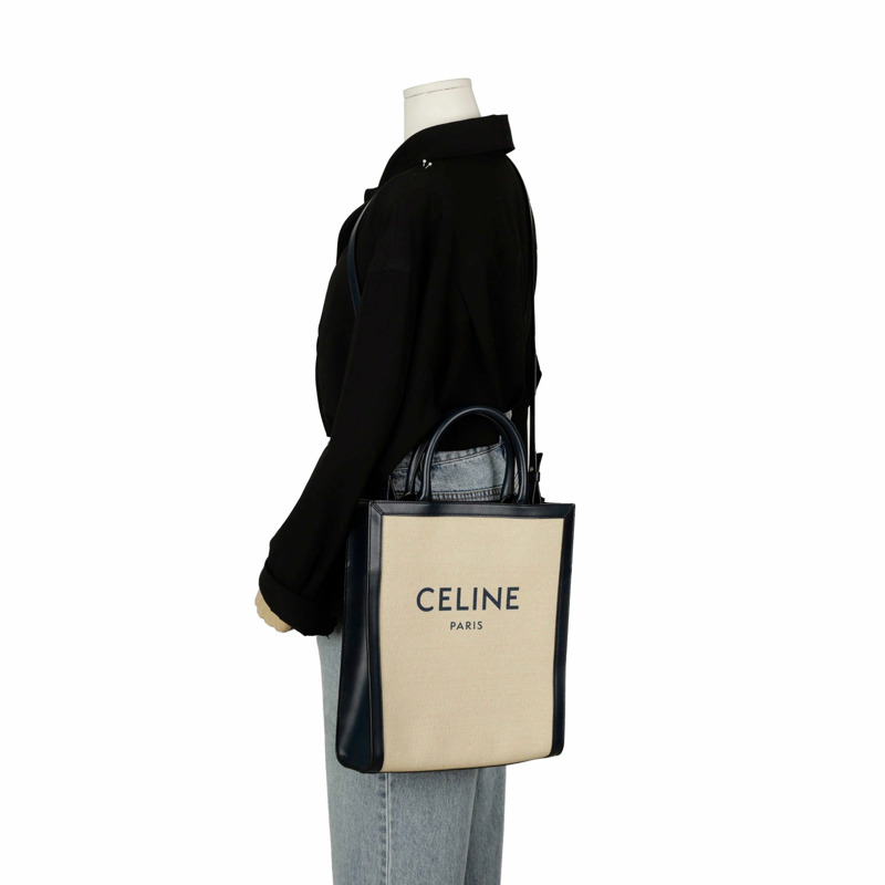 CELINE Cabas 小型垂直托特單肩包-10