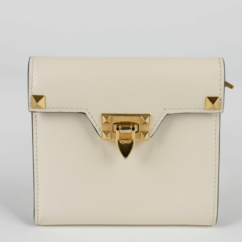 VALENTINO Rockstud 緊湊型皮夾-1