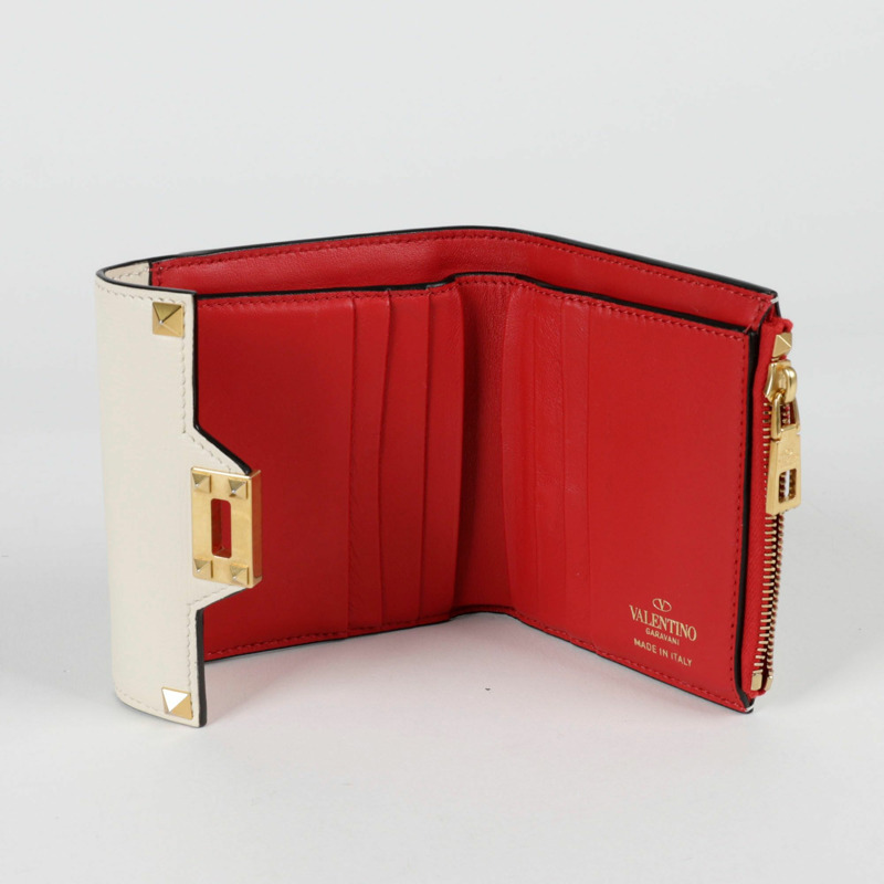 VALENTINO Rockstud 緊湊型皮夾-7