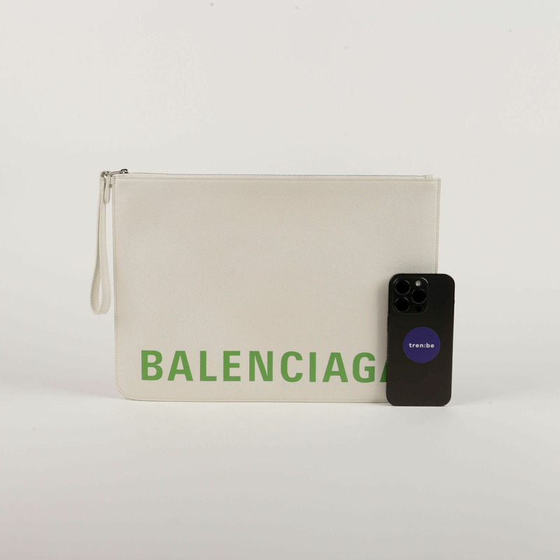 BALENCIAGA 徽標手拿包-16