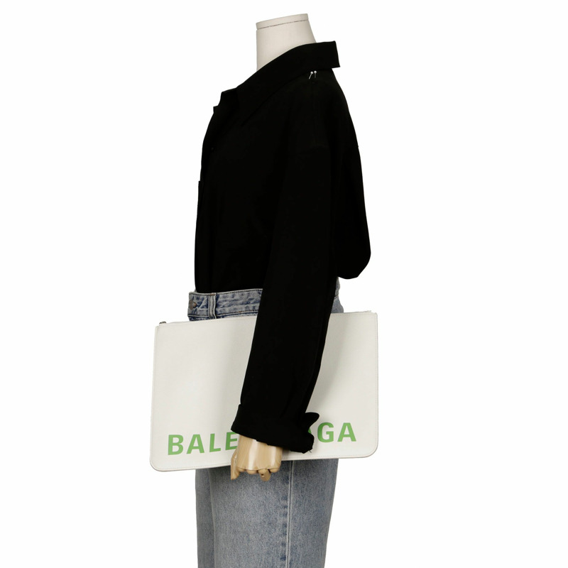 BALENCIAGA 徽標手拿包-18