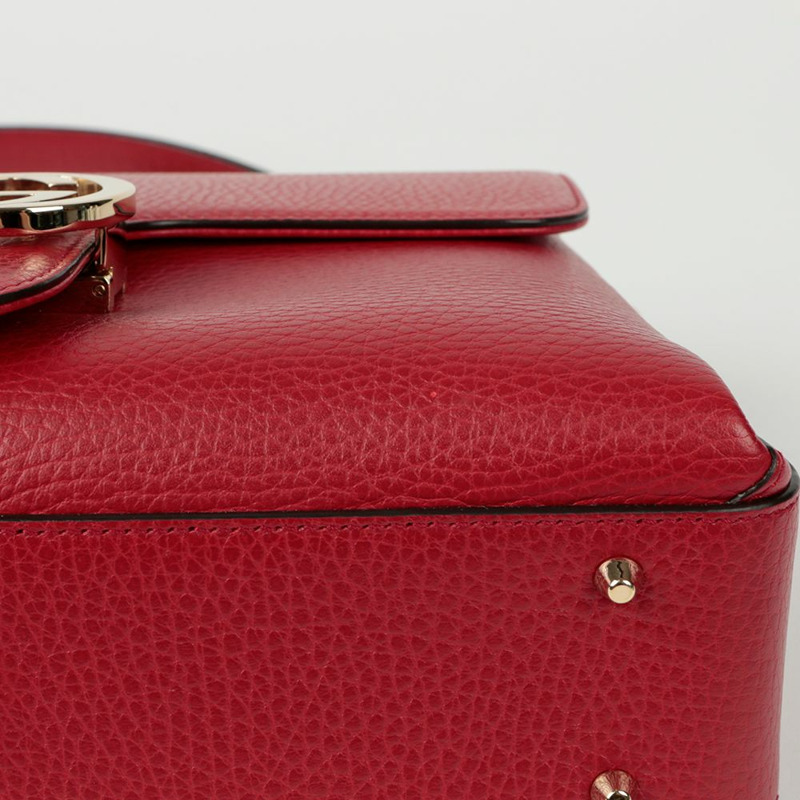 GUCCI 互扣式頂部手把托特單肩包-7