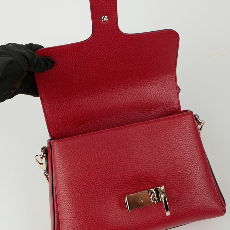GUCCI 互扣式頂部手把托特單肩包-9
