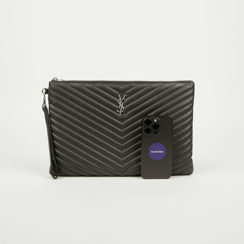 SAINT LAURENT Monogram 資料夾手拿包 440222-8