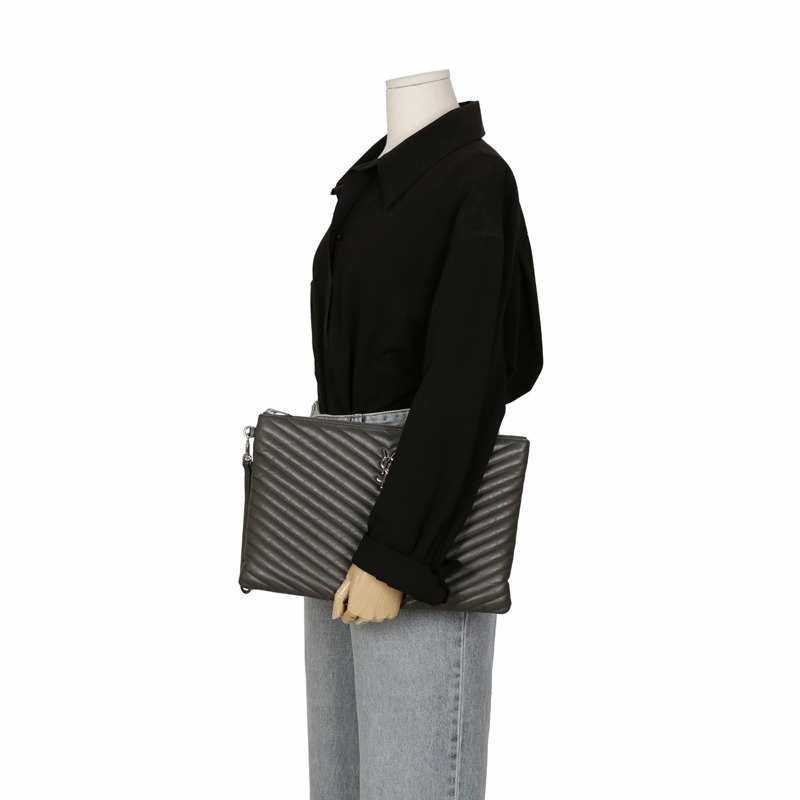 SAINT LAURENT Monogram 資料夾手拿包 440222-10