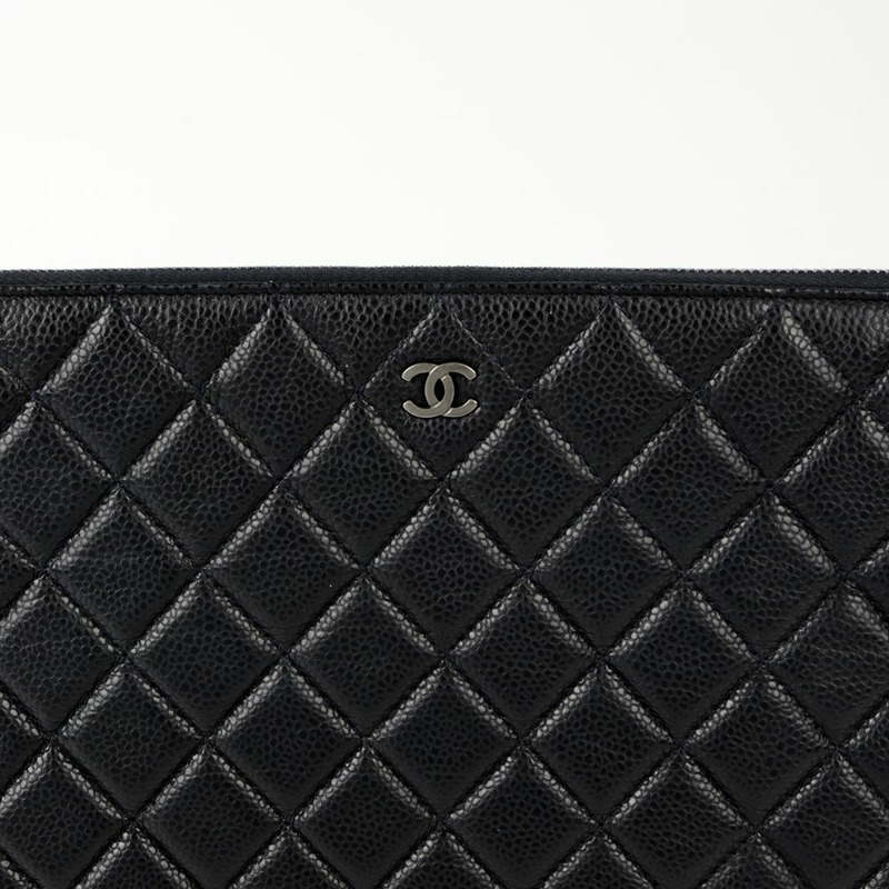 CHANEL Caviar Skin 經典大手拿包 A82552-2