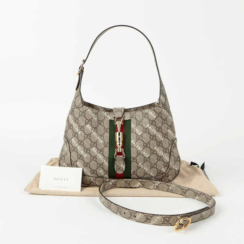 GUCCI Hacker Project Jackie 1961 小號 Hobo 肩背包-0