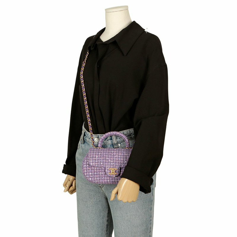 【包稅】CHANEL CC Logo 小號單肩手提包-9