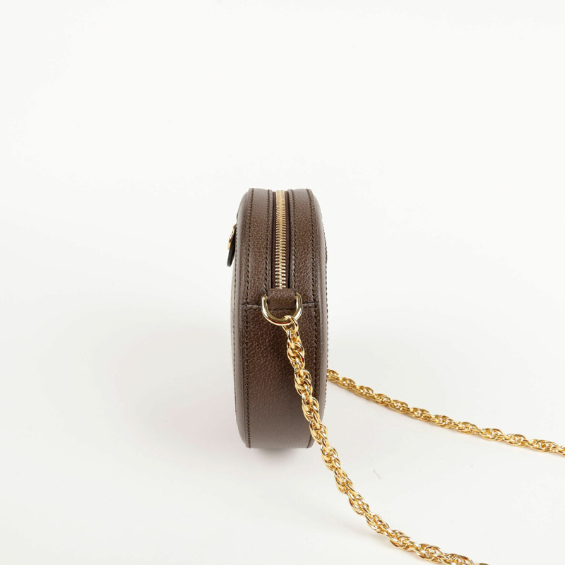 【包稅】GUCCI 迷你 GG Supreme 帆布 Ophidia 圓形肩背包和斜背包-4