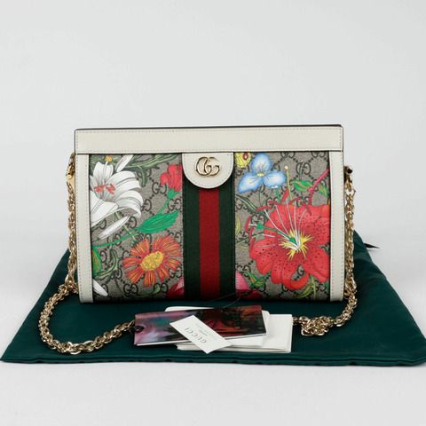 GUCCI Ophidia Flora 小號肩斜背包