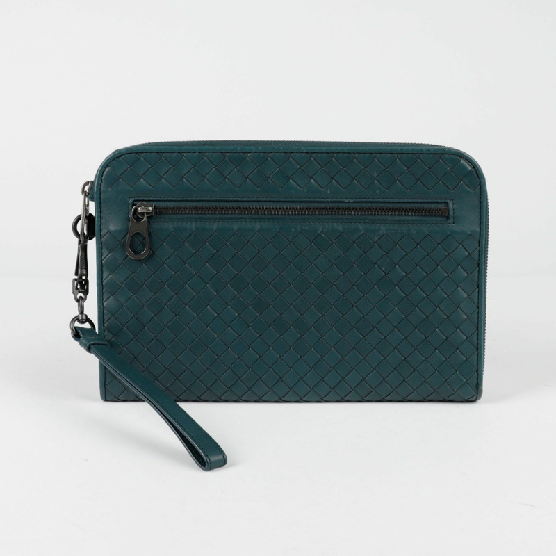 BOTTEGA VENETA Intrecciato 編織帶文件手拿包-0