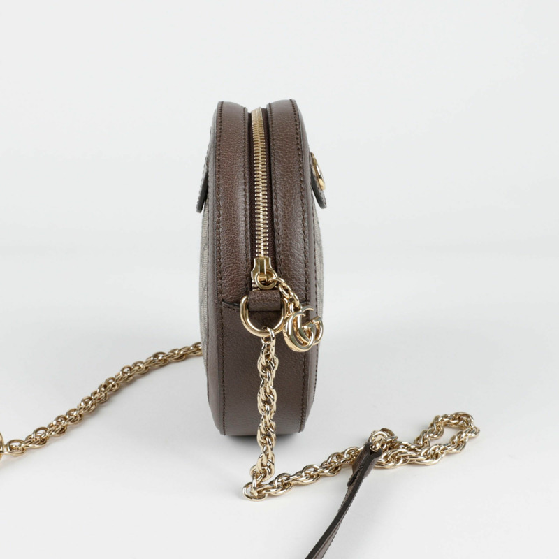 GUCCI Ophidia 迷你圓形單肩斜背包-4