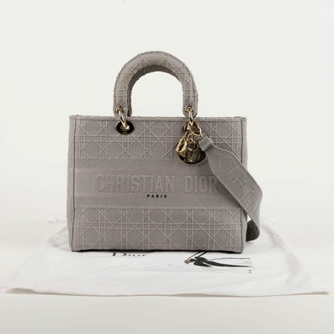 DIOR Lady Dior 大號托特單肩包