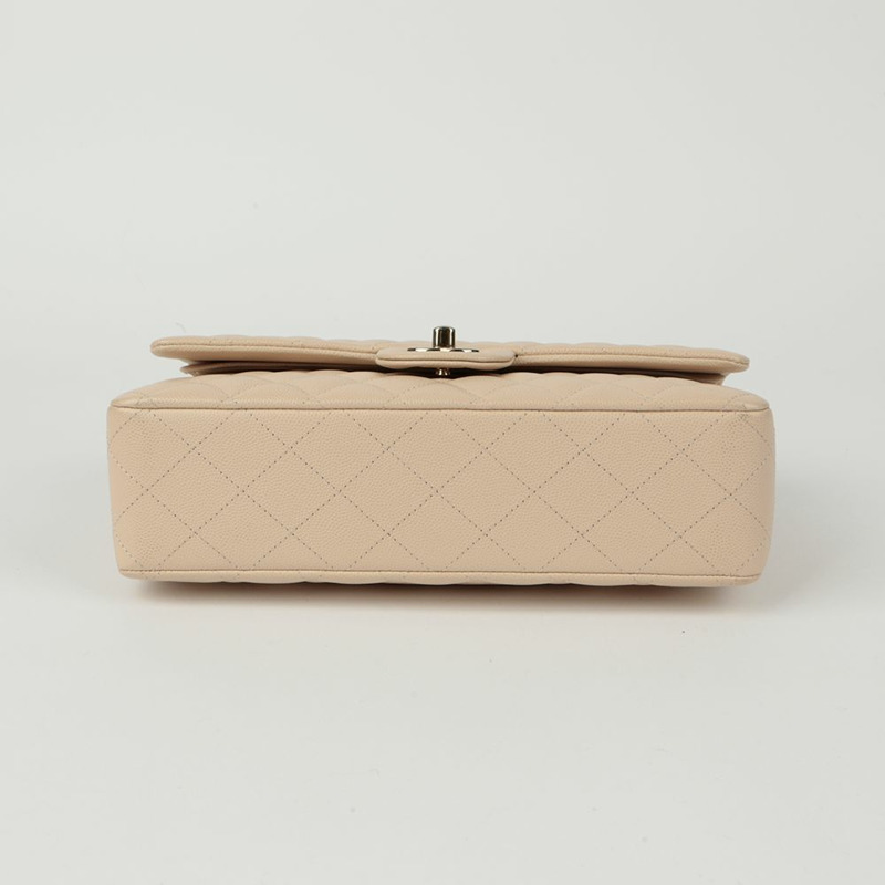CHANEL Caviar 經典中型翻蓋單肩包 A01112-5