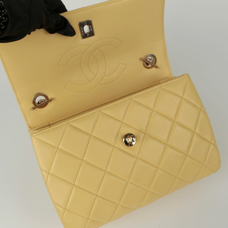 CHANEL 時尚 CC 頂部手柄小號托特單肩包 A92236-12