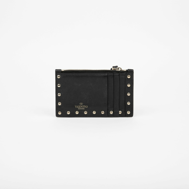 VALENTINO 鎖扣拉鍊卡包錢包-1