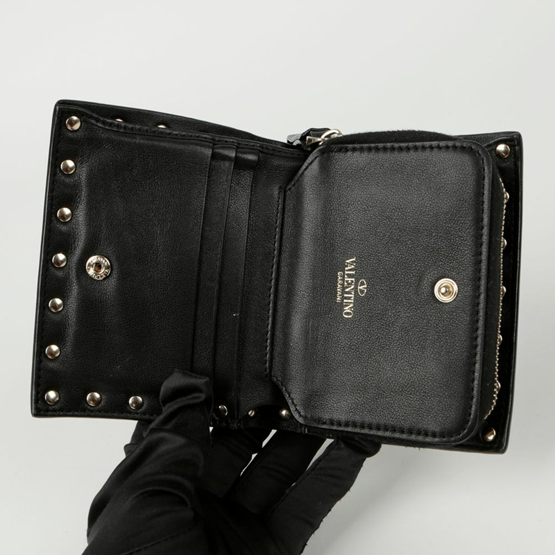 VALENTINO Rockstud 雙折錢包-7