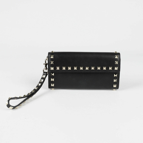 VALENTINO Rockstud 肩帶長版皮夾