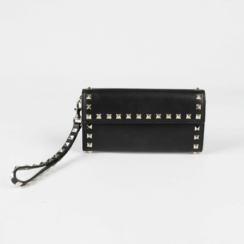 VALENTINO Rockstud 肩帶長版皮夾-0