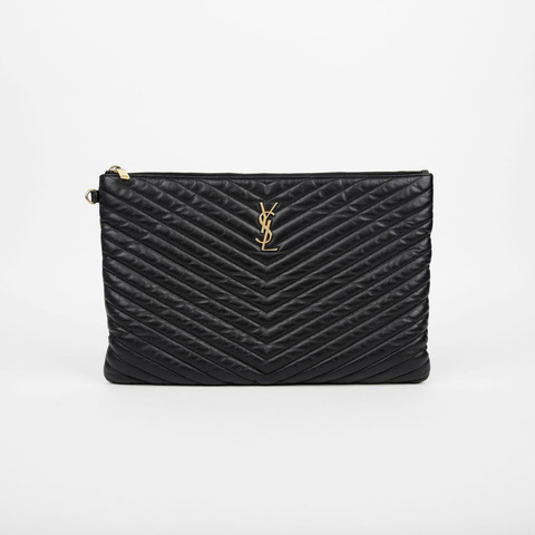 SAINT LAURENT Monogram 資料夾手拿包 440222