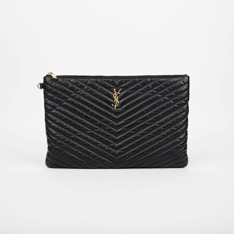 SAINT LAURENT Monogram 資料夾手拿包 440222-0