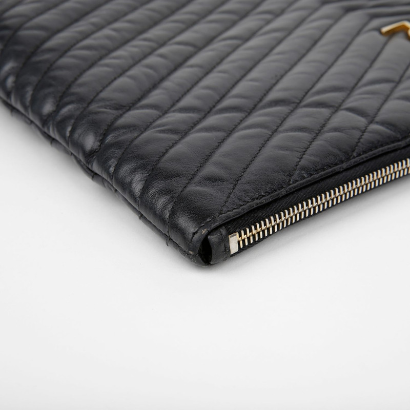 SAINT LAURENT Monogram 資料夾手拿包 440222-7