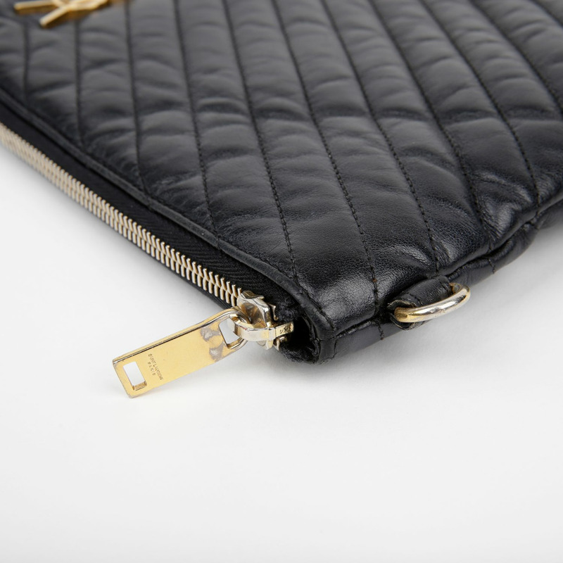 SAINT LAURENT Monogram 資料夾手拿包 440222-8