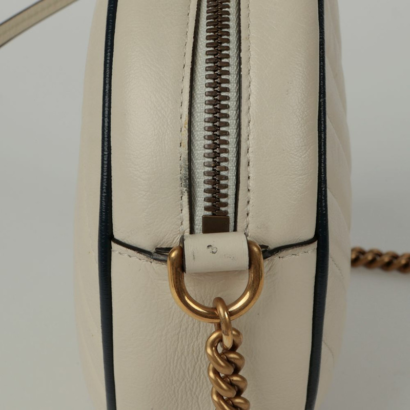 GUCCI Marmont 迷你圓形肩斜背包 550154-5