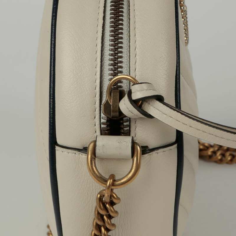GUCCI Marmont 迷你圓形肩斜背包 550154-6