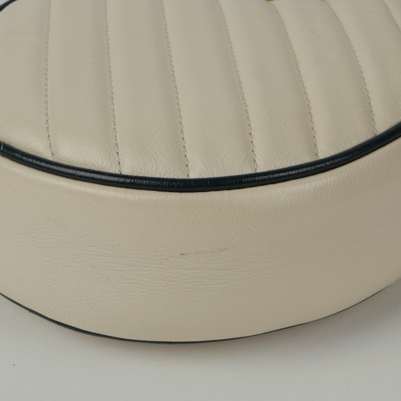 GUCCI Marmont 迷你圓形肩斜背包 550154-8