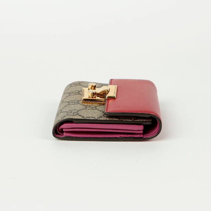 GUCCI 槳鎖雙折錢包-4