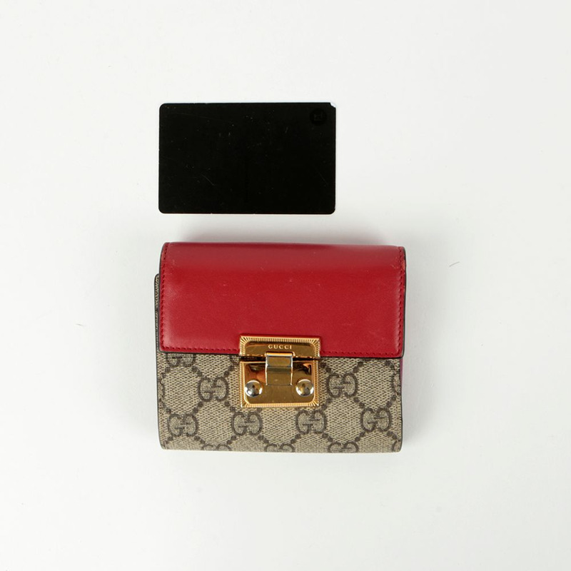 GUCCI 槳鎖雙折錢包-10