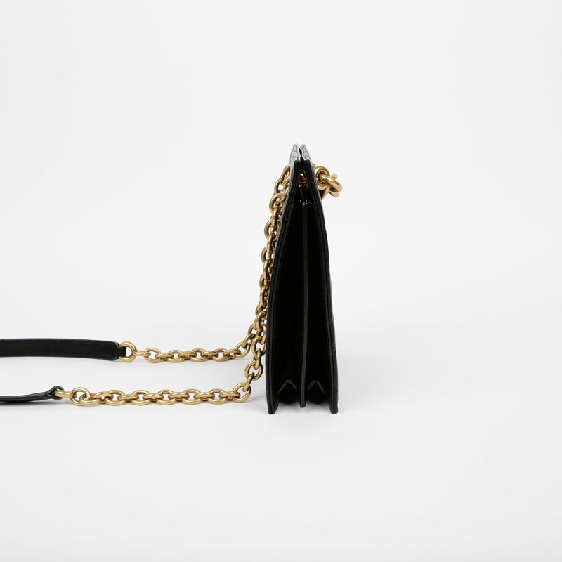 SAINT LAURENT Mylon 鏈條單肩斜背包-3