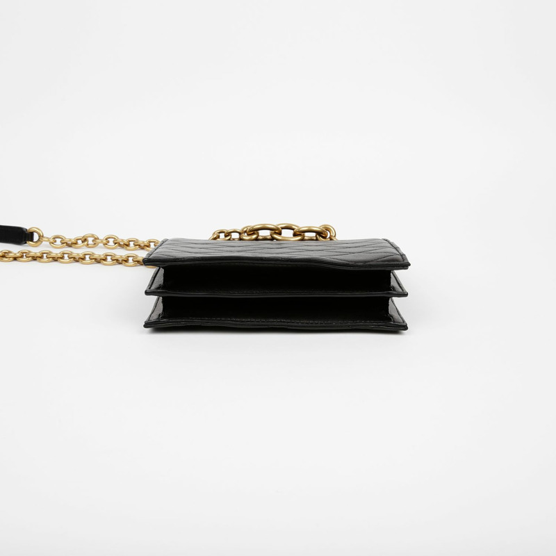 SAINT LAURENT Mylon 鏈條單肩斜背包-4