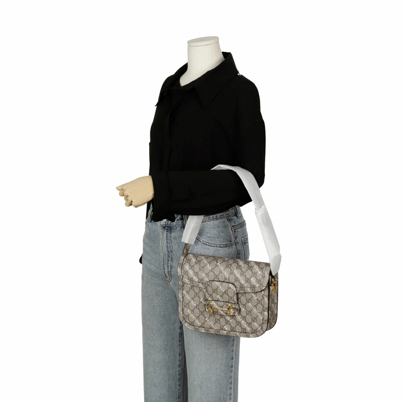 GUCCI Horsebit 1955 Hacker Project 小號肩斜背包 602204-8