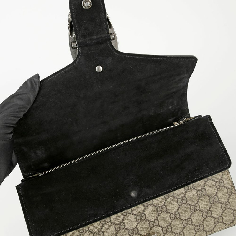 GUCCI 小號 GG Supreme 帆布 Dionysus 肩背包與斜背包-9