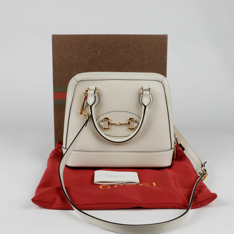 GUCCI Horsebit 1955 小號頂部提把托特單肩包-0