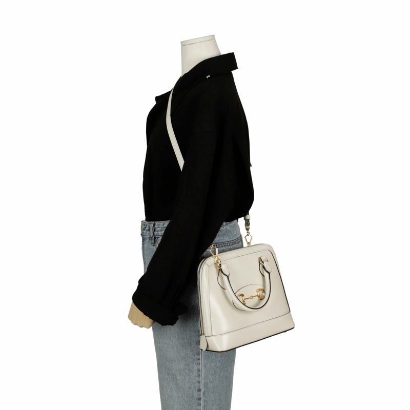 【包稅】GUCCI Horsebit 1955 小號手提單肩包-10