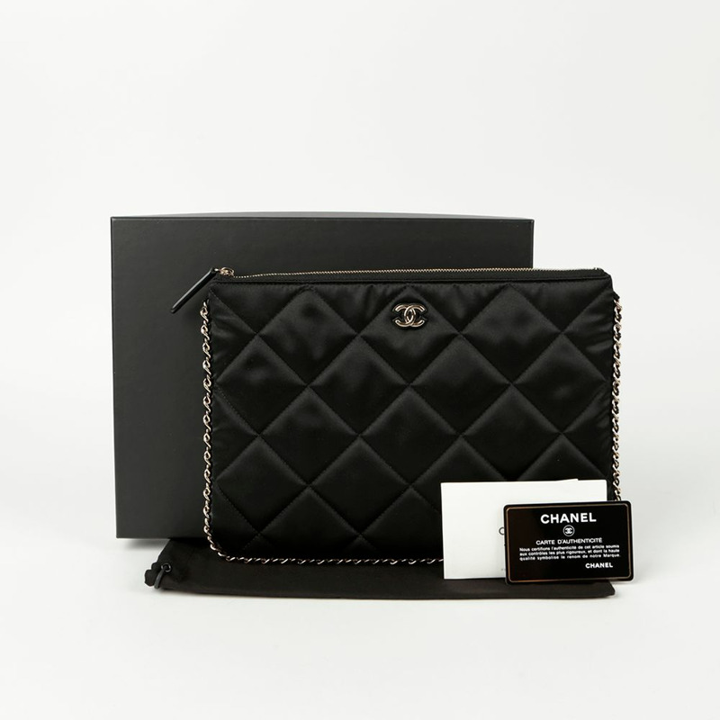 【包稅】CHANEL CC標誌鏈條修剪離合器-0