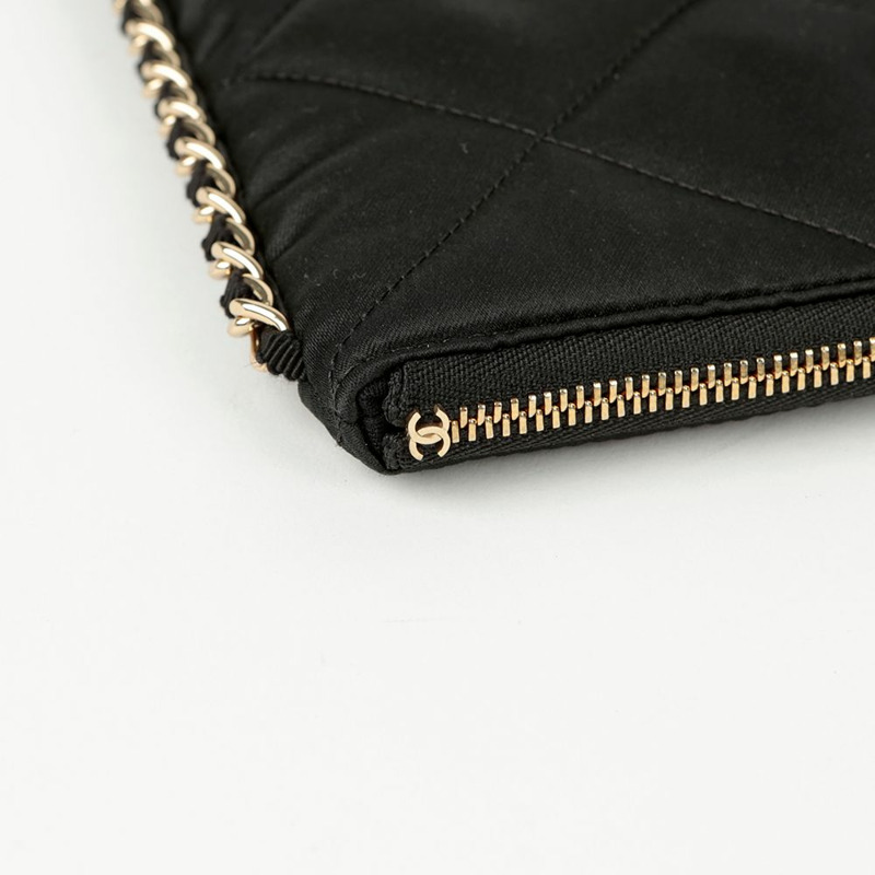 【包稅】CHANEL CC標誌鏈條修剪離合器-6