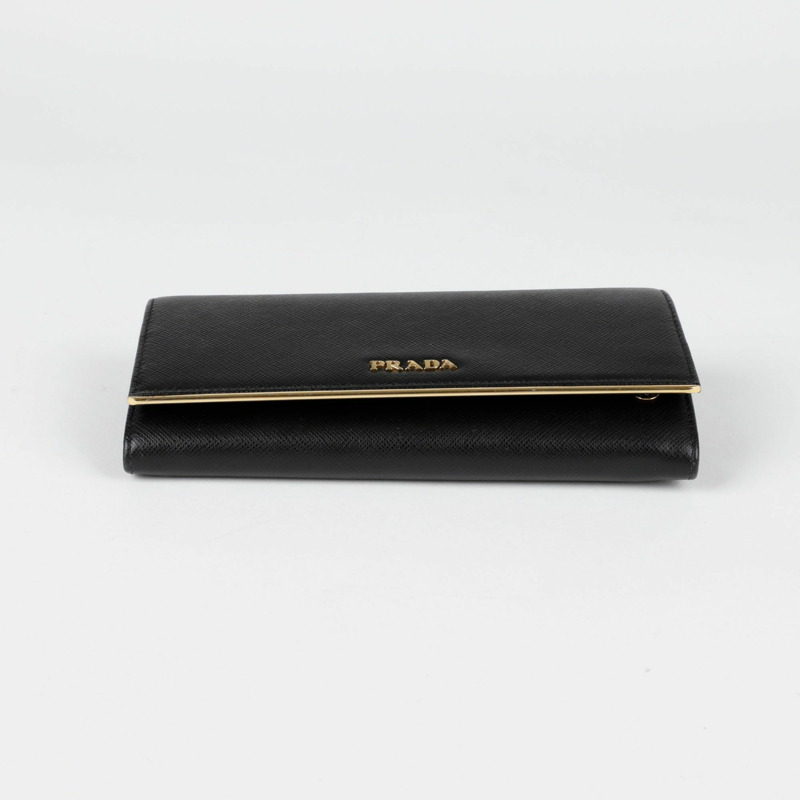 PRADA 標誌長皮夾-4