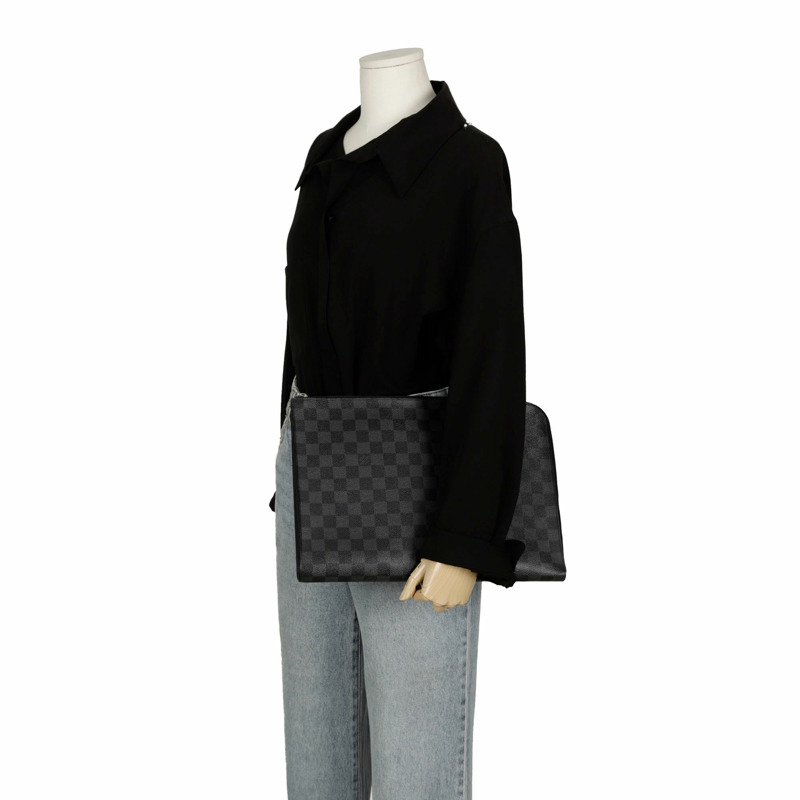 LOUIS VUITTON Pochette Jour GM 手拿包-11