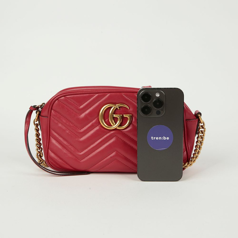 GUCCI GG Marmont 小號斜背肩背包-12