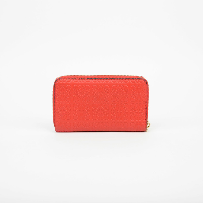 LOEWE 107 55 Anagram 拉鍊圓形錢包-2