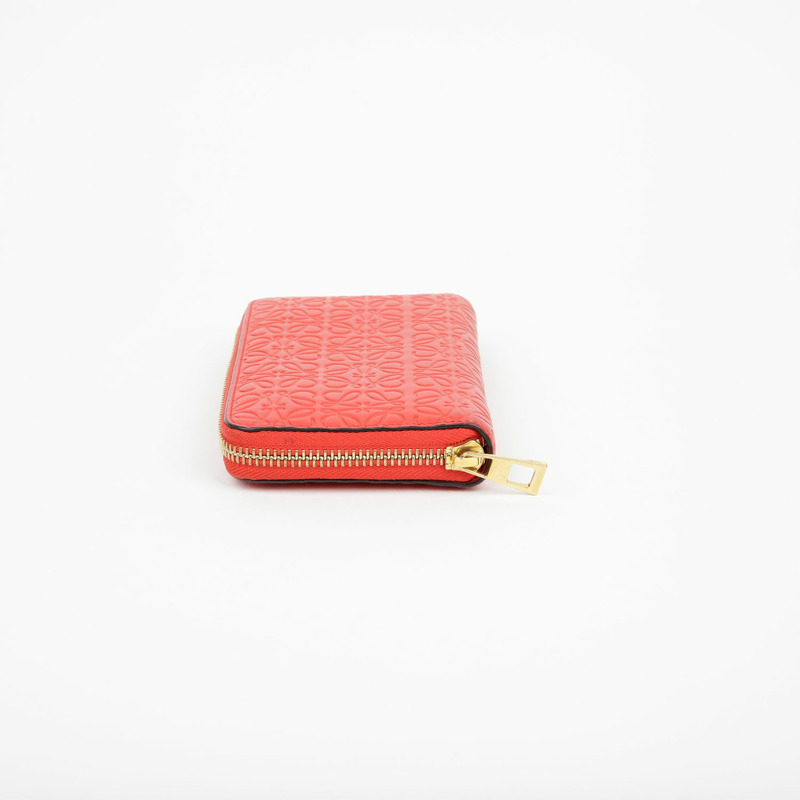 LOEWE 107 55 Anagram 拉鍊圓形錢包-3