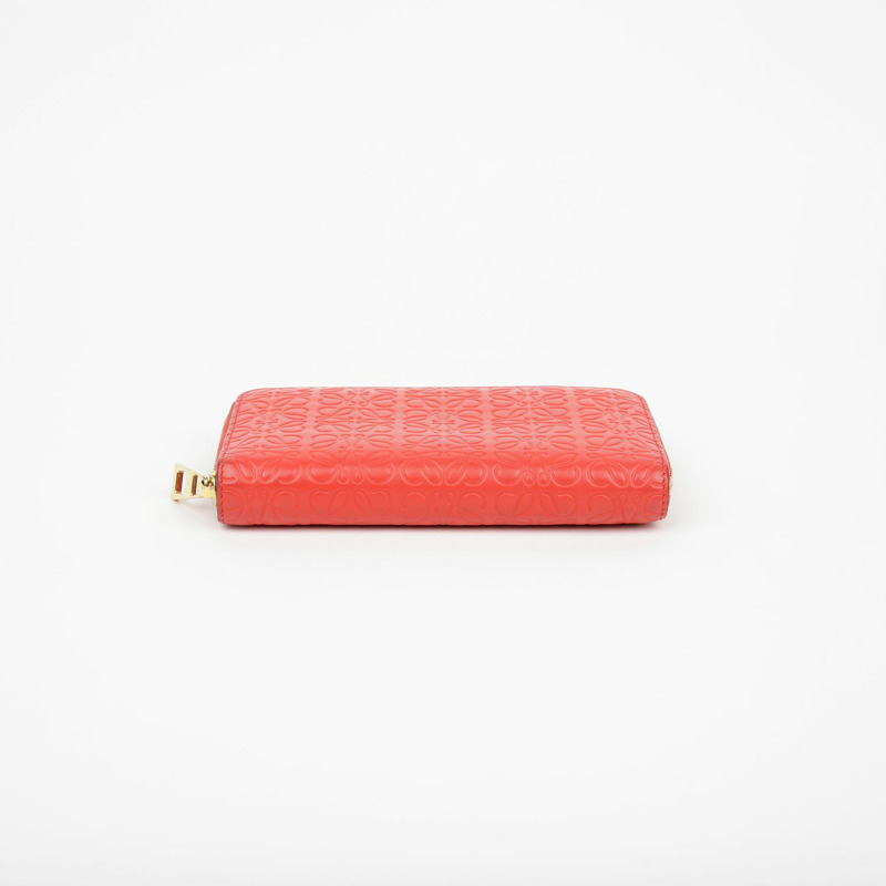 LOEWE 107 55 Anagram 拉鍊圓形錢包-4