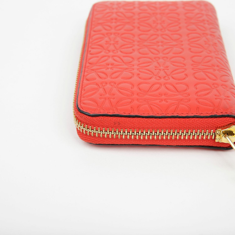 LOEWE 107 55 Anagram 拉鍊圓形錢包-7