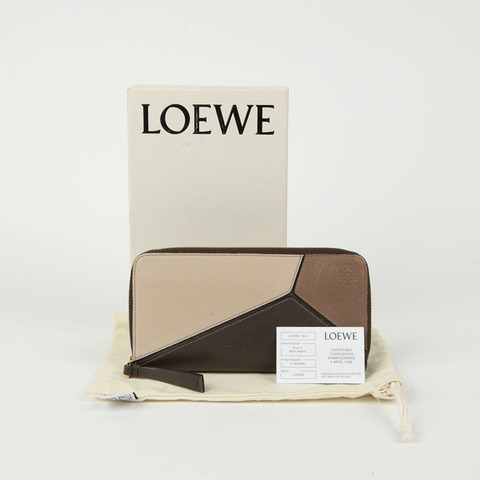 LOEWE 拼圖圓長版皮夾