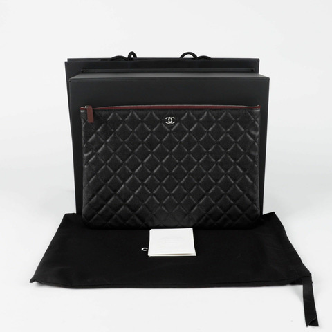 CHANEL Caviar Skin 經典大手拿包 A82552