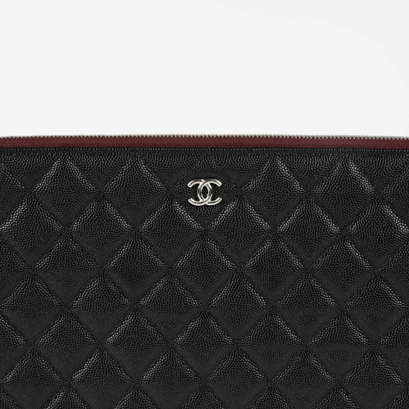 CHANEL Caviar Skin 經典大手拿包 A82552-1
